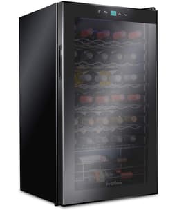 Ivation Single Zone 18.7'' Freestanding 34 Bottle Wine Refrigerator | Fridge.com