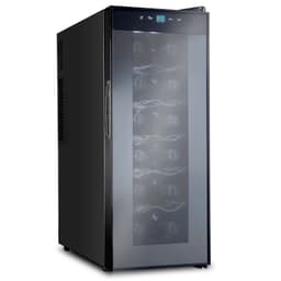 Ivation - 12 Bottle Thermoelectric Wine Cooler, Quiet Freestanding Wine Fridge - Black | Fridge.com