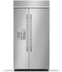 KitchenAid 25.1 Cu. Ft. 42" Built-In Side-By-Side Refrigerator Features Exterior Water & Ice Dispenser w/ Measured Fill in Stainless Steel KBSD742SPS | Fridge.com