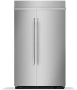 KitchenAid 30 Cu. Ft. 48" Built-In Side-By-Side Refrigerator w/ Platinum Interior in Stainless Steel KBSN748SPS | Fridge.com
