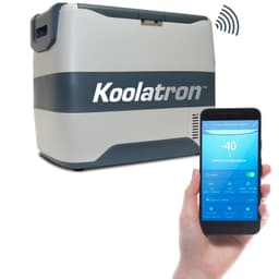 Koolatron 12V Portable Refrigerator Freezer w/Bluetooth, 42 qt (40L) Electric Cooler, 12 Volt DC/110V AC Cords, Compressor Cooling w/Range -8°F to 50°F (-22°C to 10°C), Travel Car Fridge, Gray | Fridge.com