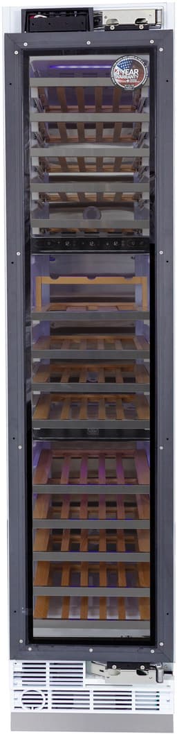 Kucht 18-in Built-In Panel Ready Three Zones Wine Cooler | Fridge.com