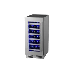 15 Inch Wide 23 Bottle Capacity Single Zone Wine Cooler With Alternating (Blue, White, Amber) LED Lighting, Door Alarm, Touch Control Panel And Lockab | Fridge.com