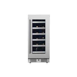 15 Inch Wide 23 Bottle Capacity Single Zone Wine Cooler With Alternating (Blue, White, Amber) LED Lighting, Door Alarm, Touch Control Panel And Lockab | Fridge.com