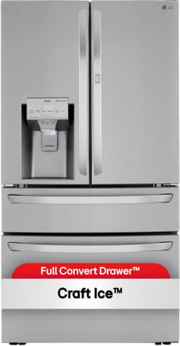 LG 23 cu. ft. Door-in-Door 4-Door French Door Refrigerator, Dual and Craft Ice in PrintProof Stainless Steel, Counter Depth LRMDC2306S | Fridge.com