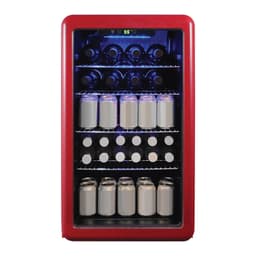 3.4 cu. ft. Retro Beverage Cooler, Red | Fridge.com