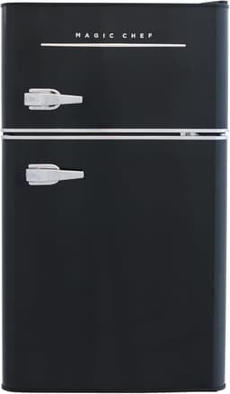 Magic Chef Retro Mini Refrigerator 3.2 cu. ft. 2-Door Fridge in Black | Fridge.com