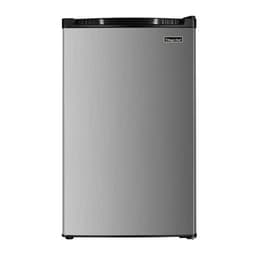 Magic Chef - 4.4 cu. ft. Compact Mini Refrigerator In Stainless Look - Stainless Steel Look | Fridge.com