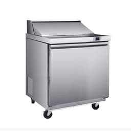 Maxx Cold V-Series 1 Door Refrigerated Mega Top Prep Table, In Stainless Steel | Fridge.com