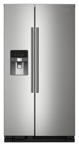 Maytag 36 In. Wide Side-By-Side Refrigerator, 25 Cu. Ft. In Fingerprint-Resistant Stainless Finish | Fridge.com