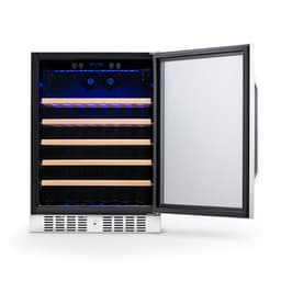 NewAir - 24" Built-In 52 Bottle Compressor Wine Fridge With Adjustable Shelves And Precision Digital Thermostat - Stainless Steel | Fridge.com