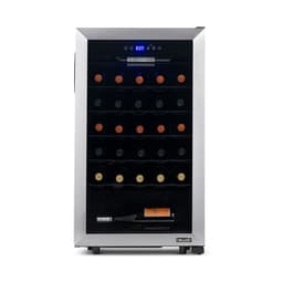 NewAir Freestanding 33 Bottle Compressor Wine Fridge In Stainless Steel, Adjustable Racks | Fridge.com