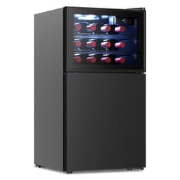 Northair 2-Door Wine Cooler And Freezer - 12 Bottle Wine Capacity And 1.3 Cubic Feet Freezer Capacity, Dual Zone Temperature Control, Perfect For Home | Fridge.com