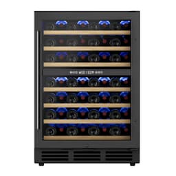 Simzlife 23.5 in. 54 Bottle Cellar Cooling Unit Dual Zone Freestanding/Built In Wine Cooler In Black | Fridge.com