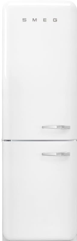 Smeg 24 Inch 50's Retro Design 24" Bottom Freezer Refrigerator FAB32ULWH3 | Fridge.com