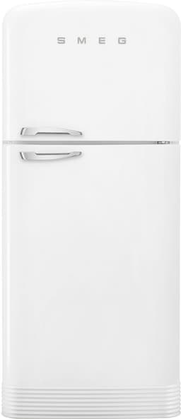 Smeg FAB50 Retro Style Refrigerator – 19.28 cu. ft. Freestanding Fridge-Freezer, Dual Cooling, No-Frost, Adjustable Glass Shelves, Chrome Handle – White – Made in Italy | Fridge.com