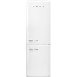 Smeg FAB32 Retro Refrigerator-Freezer – 50s Style Fridge with Bottom Freezer, No-Frost, LED Display & Lighting, LifePlus Zone, Multi-Airflow – 12.2 cu ft – Made in Italy - White | Fridge.com