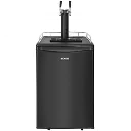 Beer Kegerator, Dual Tap Draft Beer Dispenser, Full Size Keg Refrigerator With Shelves | Fridge.com