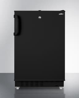 Summit 20" Refrigerator Freezer, Built-in Undercounter Fridge, 2.68 cu.ft. Capacity, ADA Compliant, Black - ALRF49B | Fridge.com