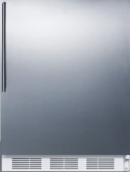Summit Appliance CT661WSSHV Freestanding Counter Height Refrigerator-Freezer for Residential Use, Cycle Defrost with Stainless Steel Wrapped Door, Professional Thin Handle and White Cabinet | Fridge.com