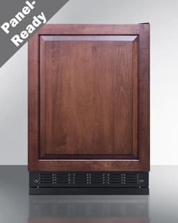 Summit CT66BK2SSRSIF 24” Wide Adjustable Under Counter Refrigerator-Freezer 4.9 cu.ft. with Panel-Ready Door (Panel Not Included) Automatic Defrost Operation, Black Interior (Panel Ready-RHD) | Fridge.com
