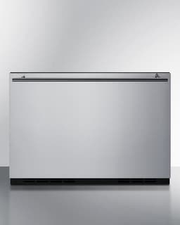 Summit 24” Single Drawer Refrigerator, 2.0 cu.ft. Capacity, Stainless Steel, Panel Ready Capable* - SDR24 (*Panel not included) | Fridge.com