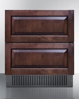 Summit 30” 2-Drawer Refrigerator, Indoor or Outdoor, 5.42 cu.ft, Panel Ready* (Panels Not Included), Stainless Steel- SPR3032DPNR | Fridge.com
