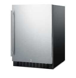 Summit Appliance 23.63'' W Convertible 90 Cans (12 oz.) 4.6 Cubic Feet Outdoor Rated Beverage Cooler With Wine Storage And Reversible Door | Fridge.com