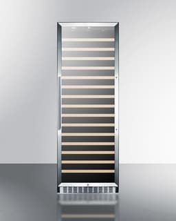 Summit Appliance Single Zone 23.63'' Freestanding 171 Bottle Wine Refrigerator With Reversible Door | Fridge.com
