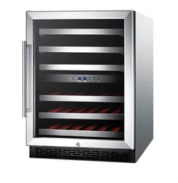 Summit Appliance Dual Zone 23.63'' 46 Bottle Wine Refrigerator With Reversible Door | Fridge.com