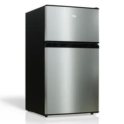 3.1 cu. ft. Double Door Refrigerator Silver With Freezer | Fridge.com