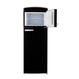 Unique Appliances - 21 in. Wide Classic Retro 7.5cu.Ft Compact Top Freezer Refrigerator - Midnight Black | Fridge.com