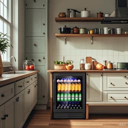 24-Inch 210 Can Freestanding/Built-In Beverage Cooler - Energy Efficient, Quiet, Home Bar Fridge With Safety Lock | Fridge.com