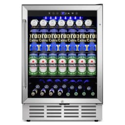 24-Inch 210 Can Freestanding/Built-In Beverage Cooler - Energy Efficient, Quiet, Home Bar Fridge With Safety Lock | Fridge.com