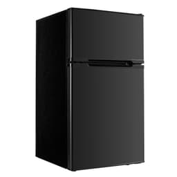 Mini Fridge With Freezer 3.2 cu.ft Two Door Compact Refrigerator Black | Fridge.com