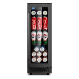 Vushine 60 Can Beverage Refrigerator Cooler for Cubicle under Desk/Counter Office Camping, 2 Cu.Ft Drink Fridge Beverage Cooler with Glass Door for Water Juices Cola Bottles | Fridge.com