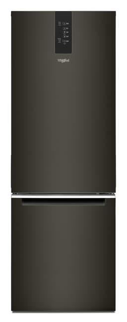 Whirlpool 24 in. Wide Bottom-Freezer Refrigerator in Black Stainless Finish 12.9 cu. ft. WRB543CMJV | Fridge.com