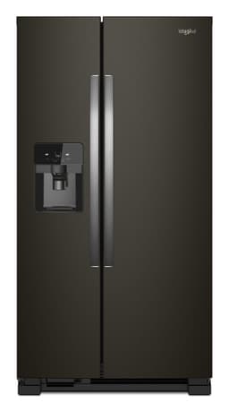 Whirlpool 36 in. Wide Side-by-Side Refrigerator in Black 25 cu. ft. | Fridge.com