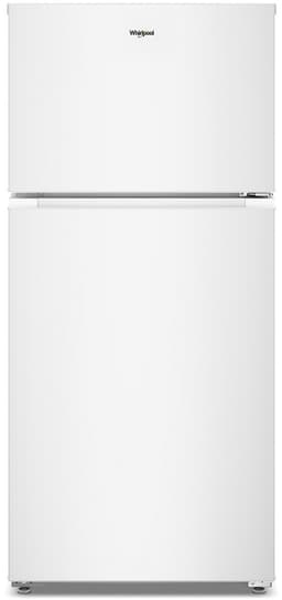 Whirlpool - 28 in. Wide 14.3 cu. ft. Top-Freezer Refrigerator With Total Coverage Cooling - White | Fridge.com