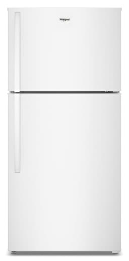 Whirlpool 29.5 in. Wide Top Freezer Refrigerator with Total Coverage Cooling in White 19.2 Cu. Ft. | Fridge.com