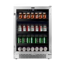 Whynter 180 BBR-148SB Built-in 182 Can Undercounter Beverage Refrigerator with Reversible Door, Digital Control and Lock, 5.1 Cubic Feet, Stainless Steel | Fridge.com