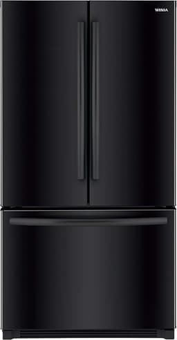 Winia WRFS26ABBD French Door Non-Dispenser Refrigerator, 26.1 Cu.Ft, Black | Fridge.com