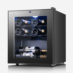 16.9'' W. 12 Bottle Single Zone Freestanding Wine Refrigerator Mini Wine Cooler | Fridge.com