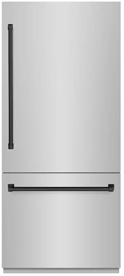 ZLINE 36 Inch Autograph 36" Built In Counter Depth Bottom Freezer Refrigerator GRBITZ30436MB | Fridge.com