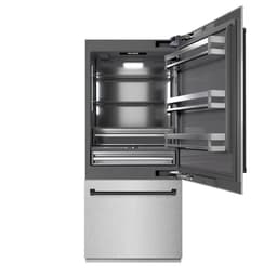 ZLINE 36 Inch Autograph 36" Built In Counter Depth Bottom Freezer Refrigerator GRBITZSN36MB | Fridge.com