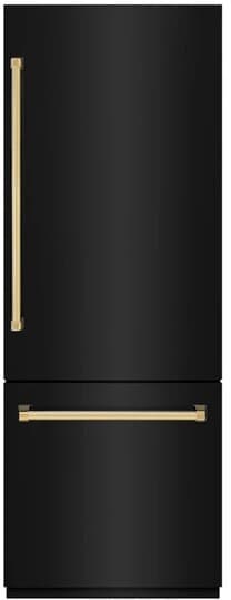 ZLINE 30 Inch Autograph 30" Built In Counter Depth Bottom Freezer Refrigerator GRBIVZBS30G | Fridge.com
