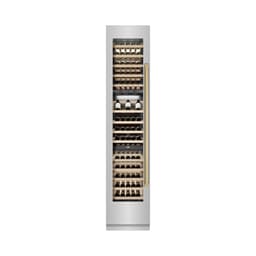 ZLINE Autograph 18 in. 9.0 cu. ft. Triple Zone 68 Bottle Hinge Column Wine Cooler In Stainless Steel With Accents | Fridge.com