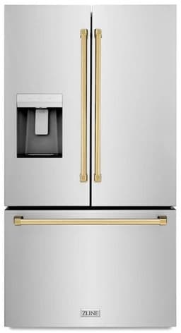 ZLINE 36 Inch Autograph 36" French Door Refrigerator RSMZW36G | Fridge.com