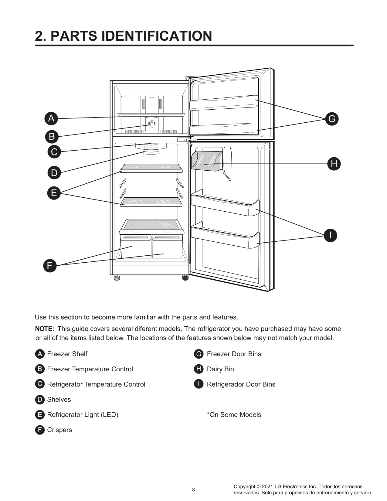 Parts diagram for the LG LRTLS2403S, from the manufacturer document