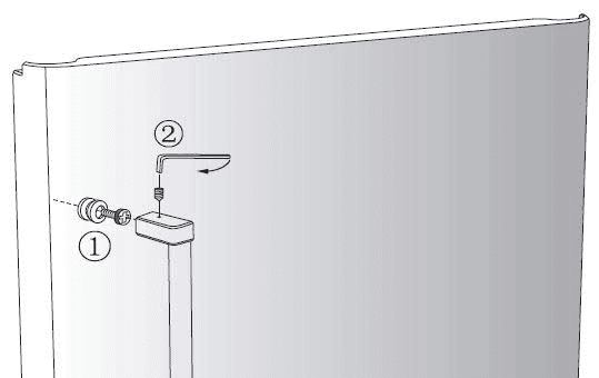 Installation diagram for the Danby DUF167A3WDD, from the manufacturer document